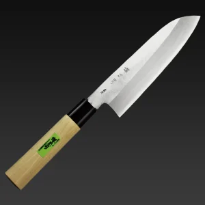 Sakai Tōji – Shigemitsu Santoku Knife (Double-edged, 180mm)