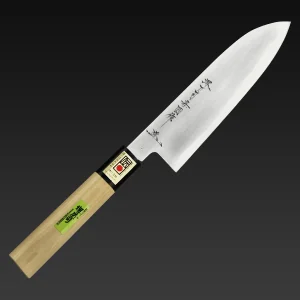 Sakai Tōji – Iwakunisaku Santoku Knife (Double-edged, 180mm）