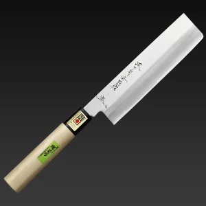 Sakai Tōji – Iwakunisaku Nakiri Knife (Double-edged,180mm）